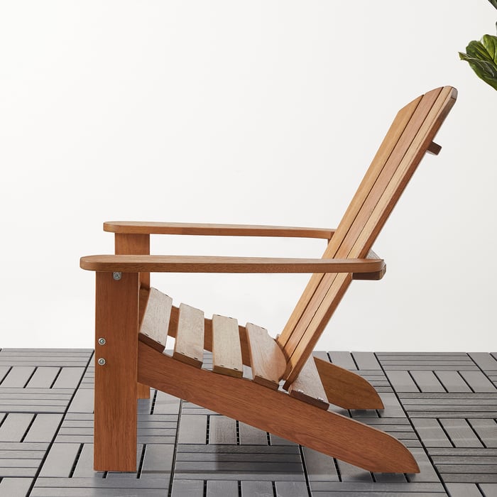 KLÖVEN Deck chair, outdoor, light brown IKEA