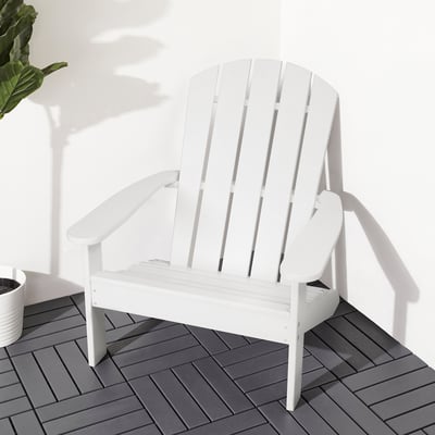 KLÖVEN Deck chair, outdoor, white