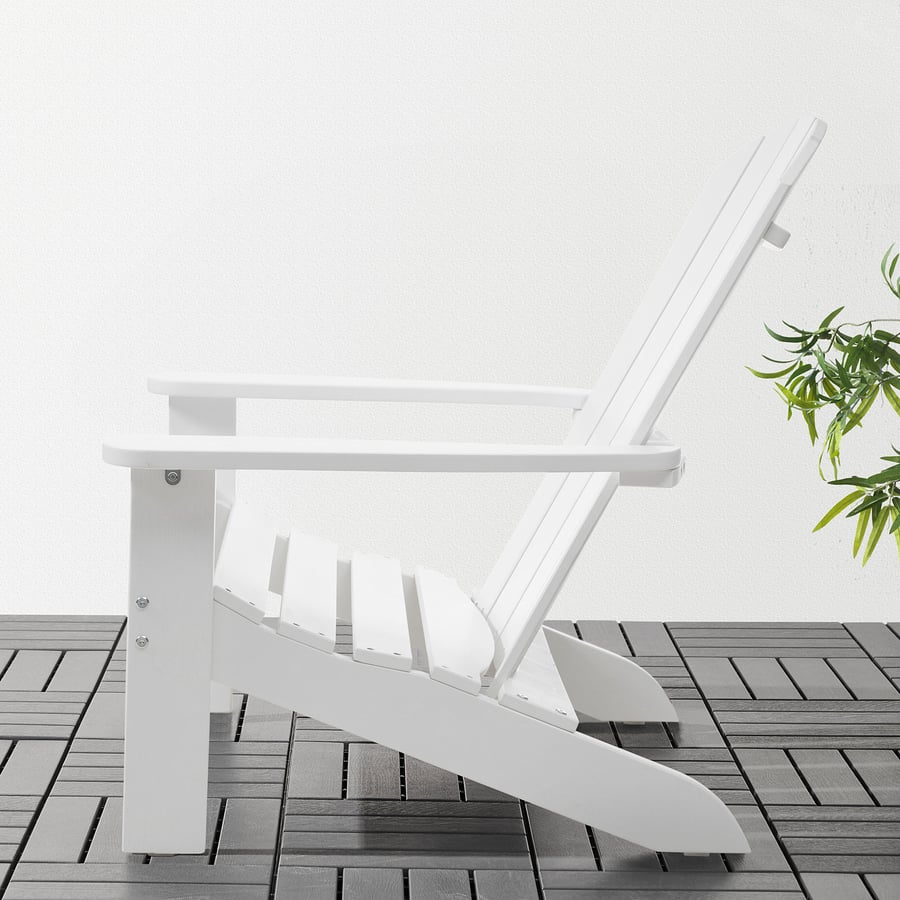 KLÖVEN deck chair, outdoor, white - IKEA
