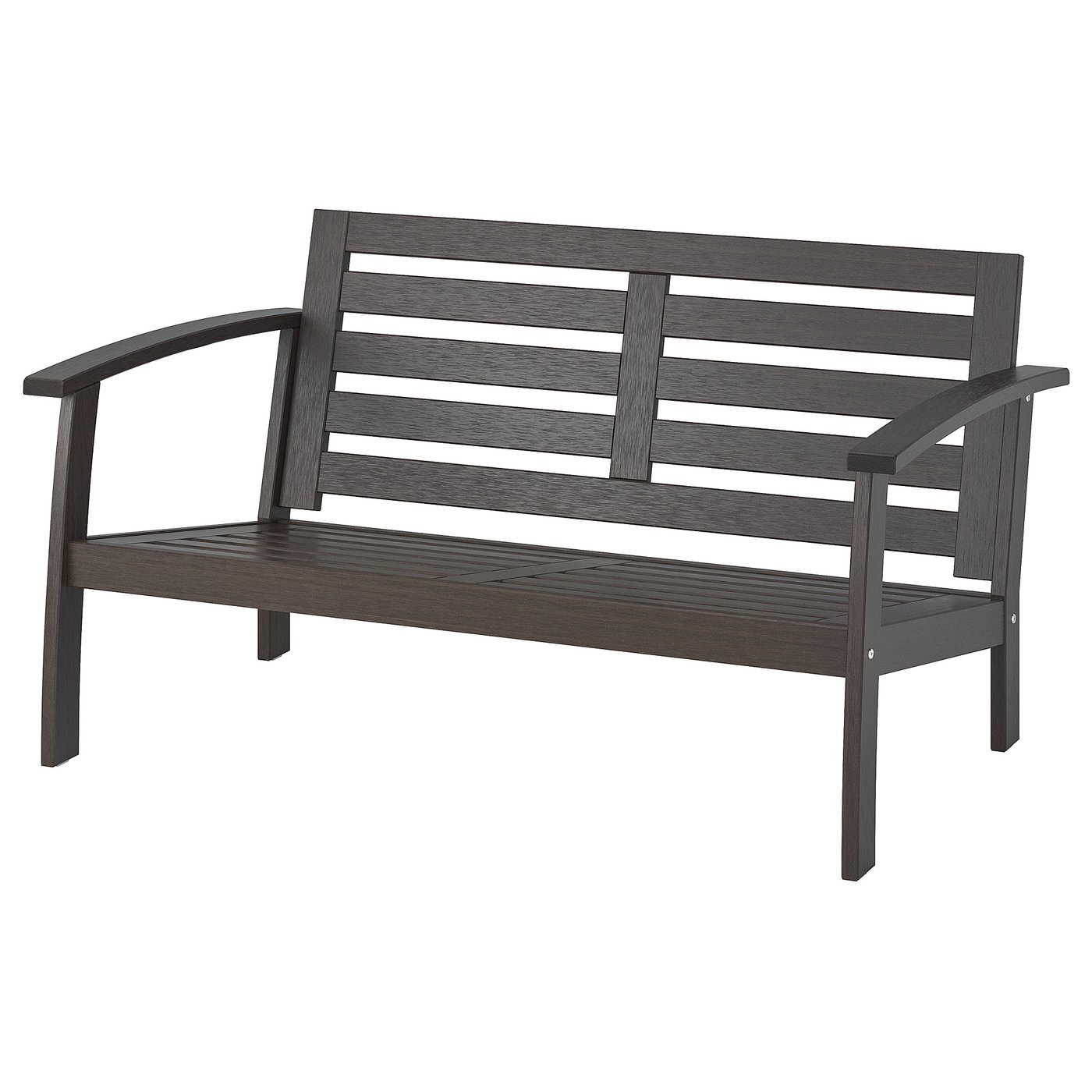 Kloven Loveseat Outdoor Black Brown Brown Stained 54 3 8x31 7 8x28 3 4 Ikea