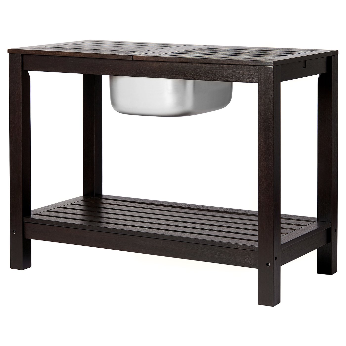 KLÖVEN Sideboard with ice bucket outdoor dark brown IKEA