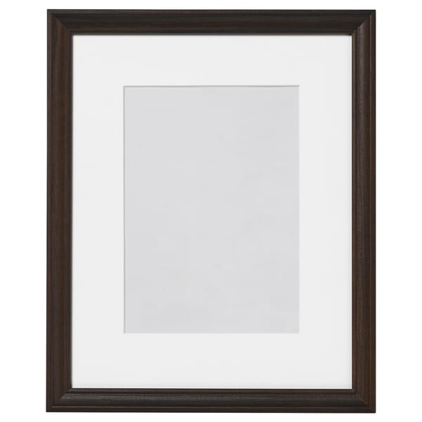 KLOTKÖRSBÄR Frame, oak effect/dark brown, 8x10 "
