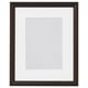 KLOTKÖRSBÄR Frame, oak effect/dark brown, 8x10 "