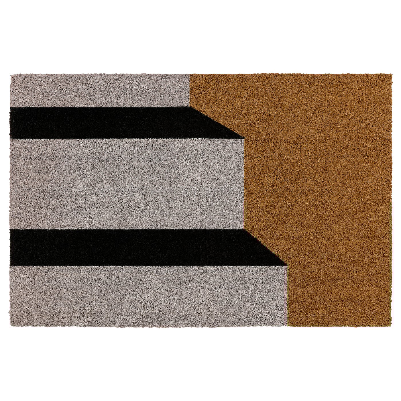 KLOTOID Door mat - black white/staircases 2 ' 0 "x2 ' 11 "