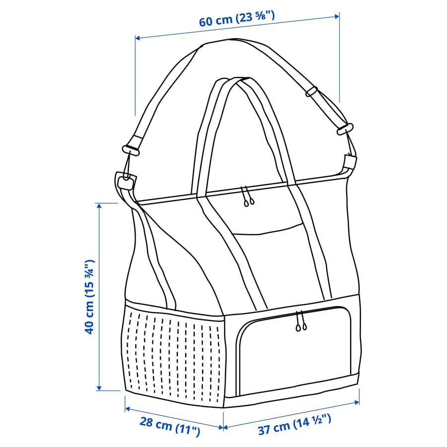 Illustration with measurements for the product: KLOTPIL.