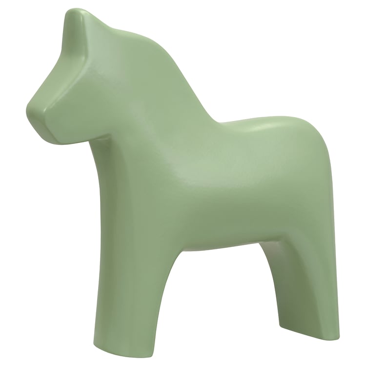 KLOTPLATAN Decoration, horse, green, 7" IKEA