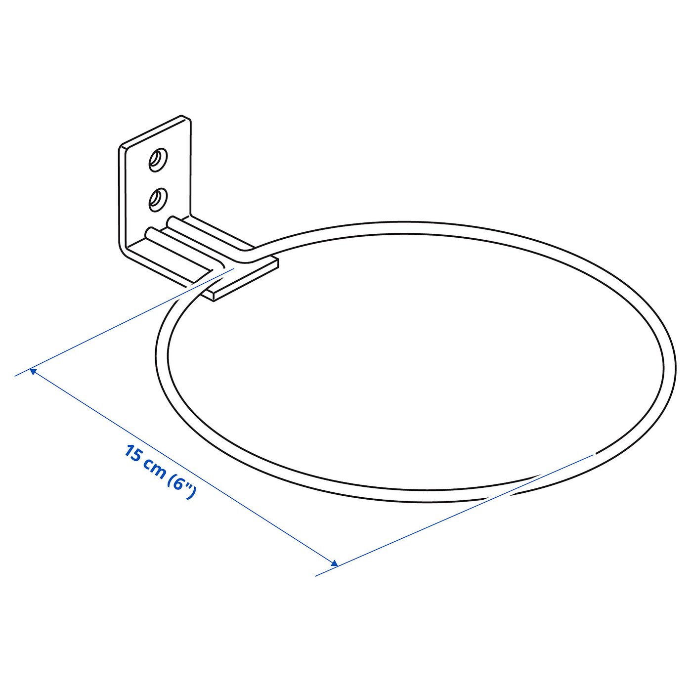 Plant pot holder, indoor/outdoor black 5