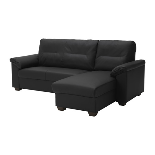 KNISLINGE Sectional, 3 seat right Idhult black IKEA
