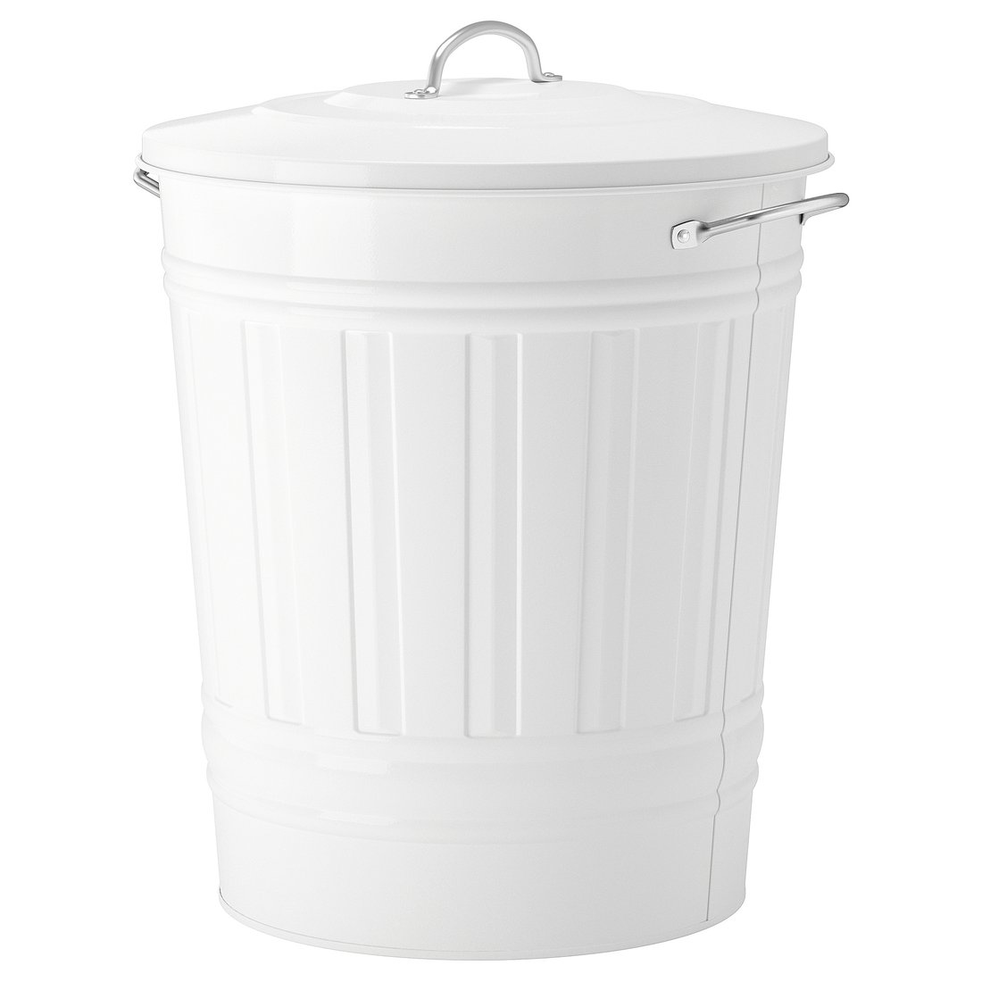 KNODD Bin with lid, white, 11 gallon IKEA