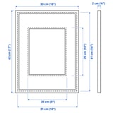 KNOPPÄNG Frame, white, 12x16 "