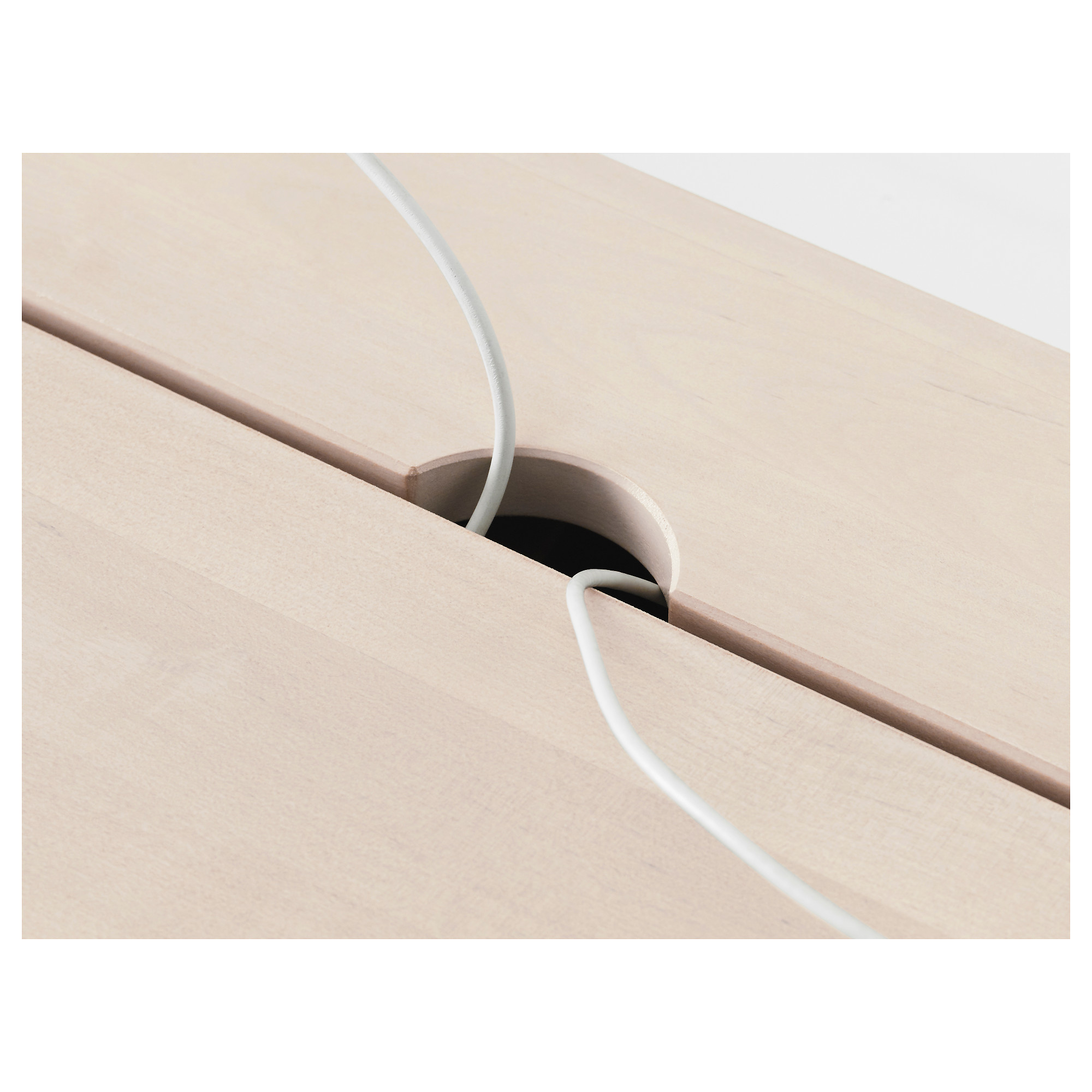 KNOTTEN Standing desk, white birch IKEA