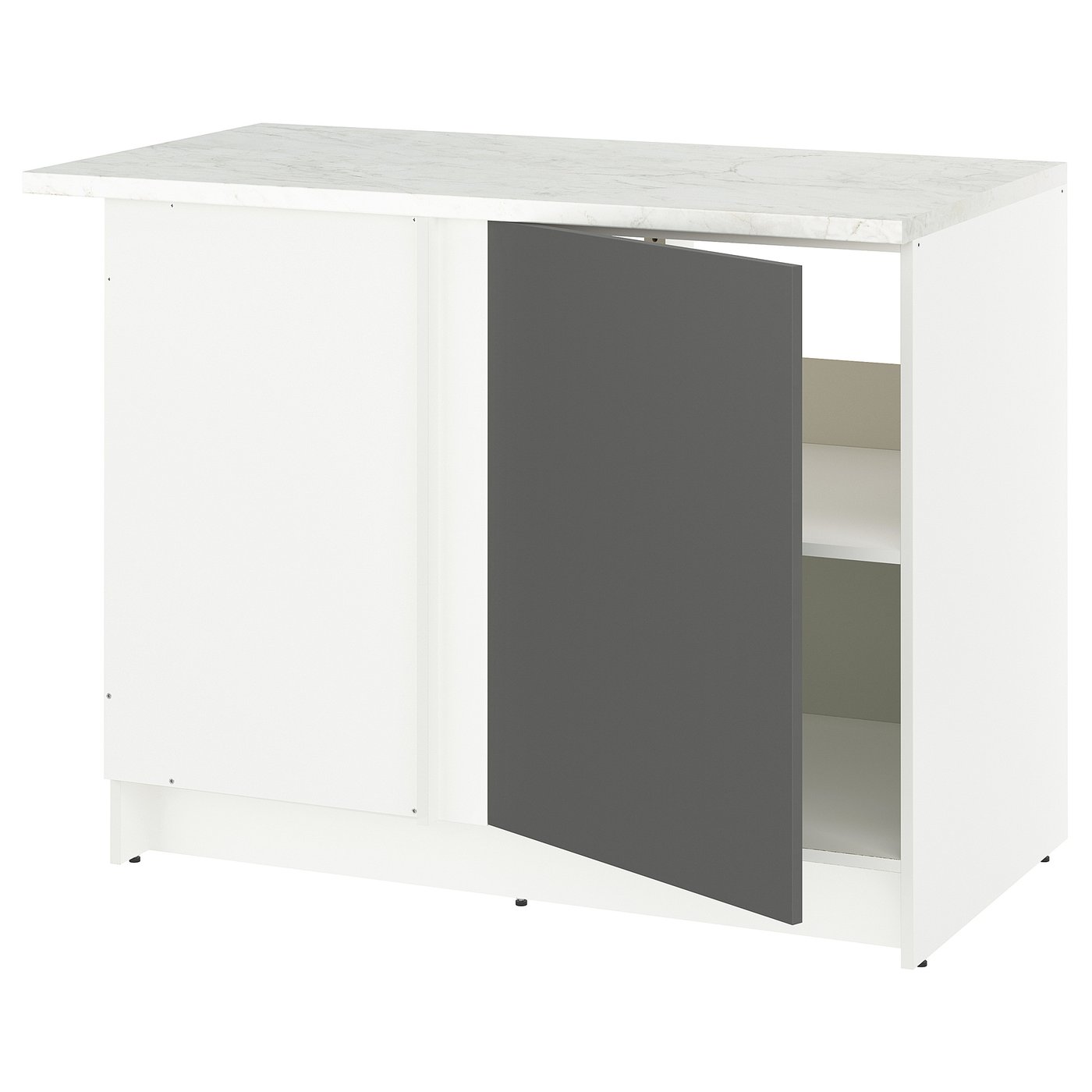 KNOXHULT base corner cabinet, dark gray, 44x24x36