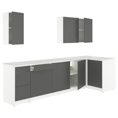 KNOXHULT Corner kitchen, dark gray