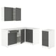 Option: KNOXHULT Corner kitchen, dark gray