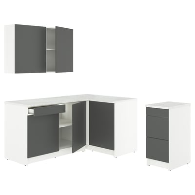 KNOXHULT Corner kitchen, dark gray