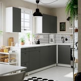 KNOXHULT Corner kitchen, dark gray