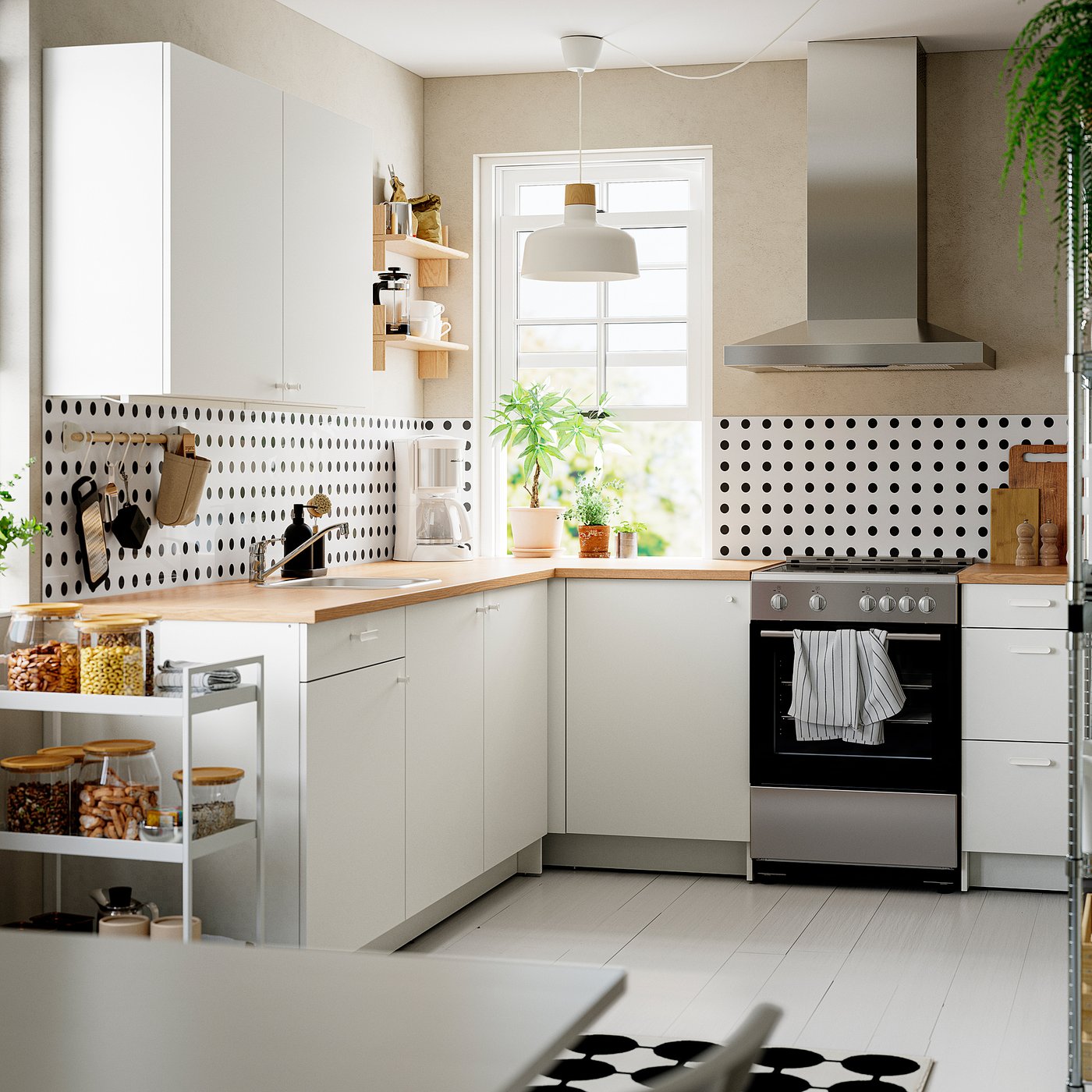 KNOXHULT corner kitchen, white - IKEA