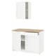 Option: KNOXHULT Kitchen, white frame, 48x24x88 "