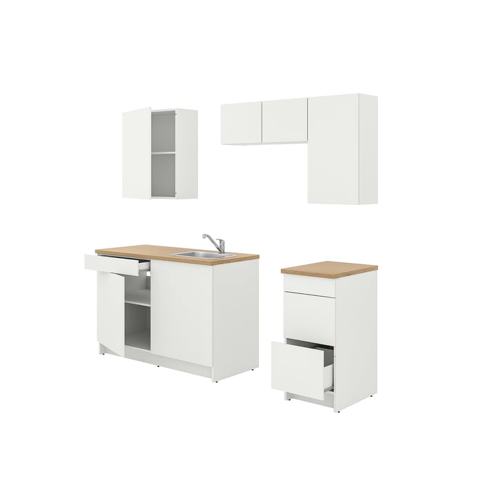 KNOXHULT Kitchen, white, 93" - IKEA