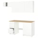 KNOXHULT Kitchen, white, 93x24x88 "