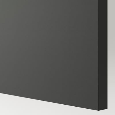 KNOXHULT Wall cabinet with doors, dark gray, 30x12x12 1/2 "
