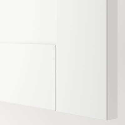 KNOXHULT Wall cabinet with doors, white frame, 30x12x12 1/2 "