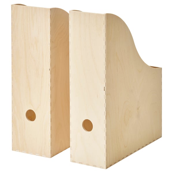 KNUFF Magazine file, set of 2, birch plywood
