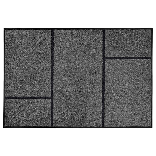 Koge Door Mat Gray Black 3 4 X5 0 Ikea