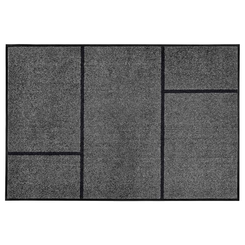 KÖGE door mat gray/black 5 ' 0 " 3 ' 4 " 0 " 16.68 sq feet 7.67 oz/sq ft 1.64 oz/sq ft 0 "