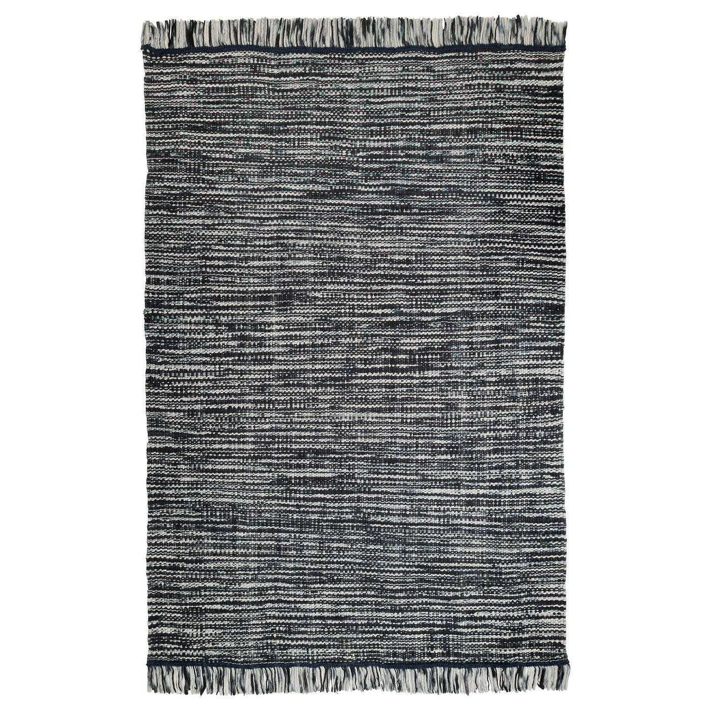 KÖPENHAMN Rug, flatwoven, handmade dark gray, 5 ' 3"x7 ' 7" IKEA