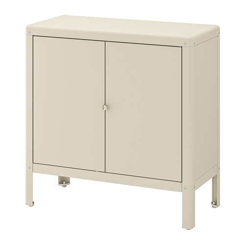 KOLBJÖRN Cabinet, indoor/outdoor, beige, 31 1/2x31 7/8 "