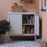 KOLBJÖRN Cabinet, indoor/outdoor, beige, 31 1/2x31 7/8 "