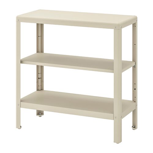 KOLBJÖRN Shelf unit, indoor/outdoor, beige, 31 1/2x31 7/8 "