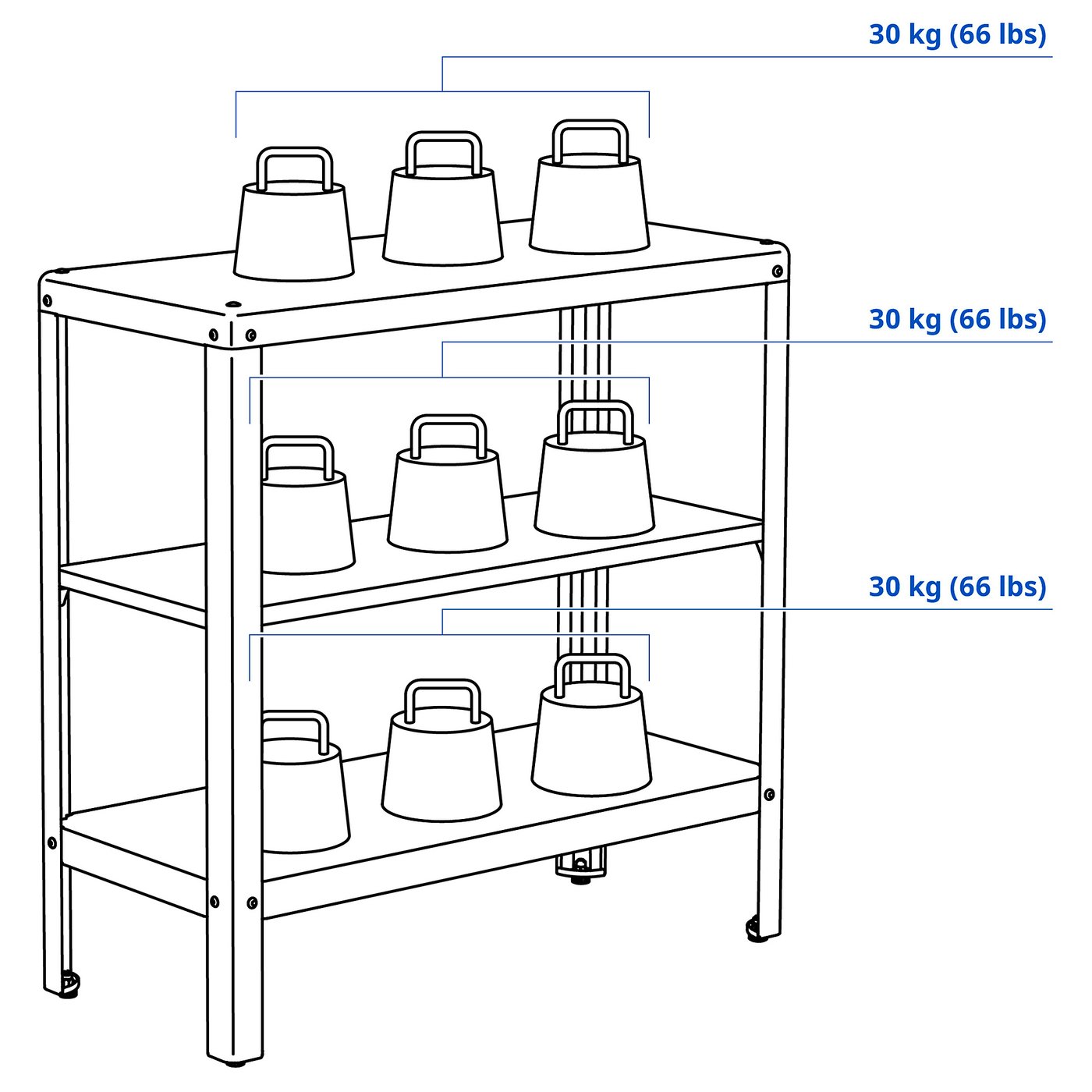 Shelf unit, indoor/outdoor, beige 5