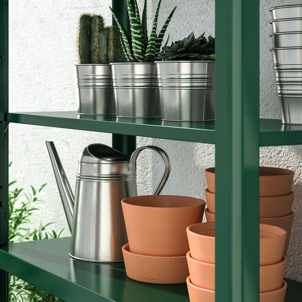 KOLBJÖRN Shelf unit, indoor/outdoor, green IKEA