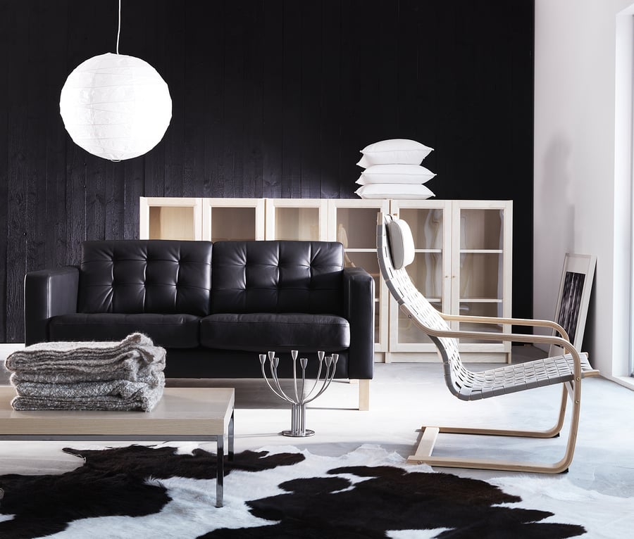 KOLDBY cowhide, black IKEA
