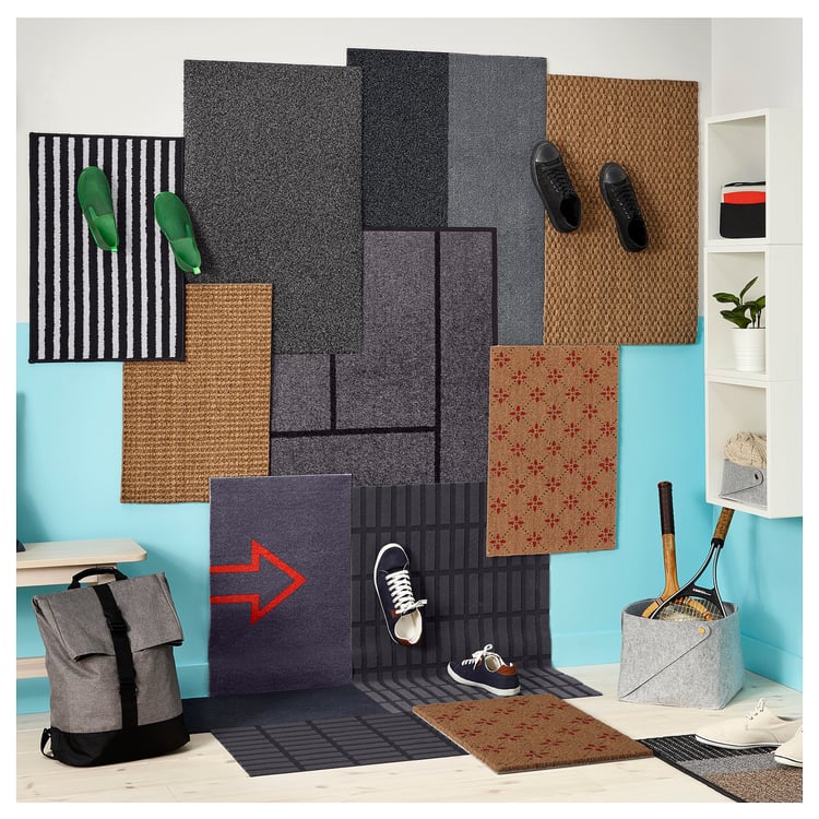 KOLLEKTOR Door mat, red, 1'4"x2'0" IKEA