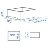 KOMPLEMENT Drawer, white, 19 5/8x13 3/4 "