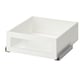 KOMPLEMENT Drawer with framed glass front, white, 19 5/8x22 7/8 "