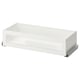 KOMPLEMENT Drawer with framed glass front, white, 29 1/2x13 3/4 "