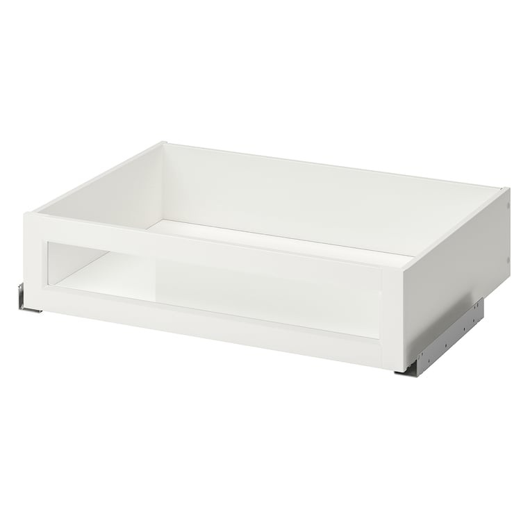 KOMPLEMENT drawer with framed glass front, white, 291/2x227/8" IKEA