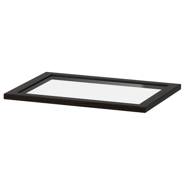 KOMPLEMENT Glass shelf, blackbrown, 195/8x133/4" IKEA