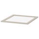 KOMPLEMENT Glass shelf, gray-beige, 19 5/8x22 7/8 "