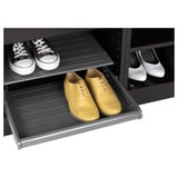 KOMPLEMENT Pull-out shoe shelf, dark gray, 19 5/8x22 7/8 "
