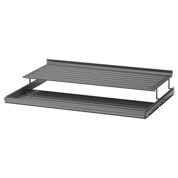 KOMPLEMENT Pull-out shoe shelf, dark gray, 39 3/8x22 7/8 - IKEA