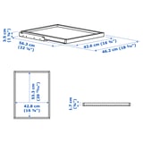 KOMPLEMENT Pull-out tray, white, 19 5/8x22 7/8 "