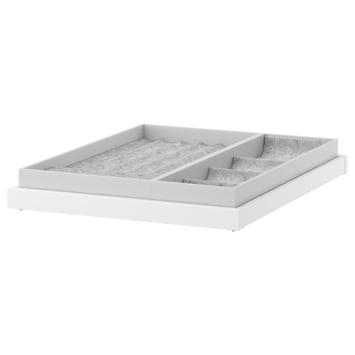 KOMPLEMENT pullout tray with insert, white, 195/8x227/8" IKEA