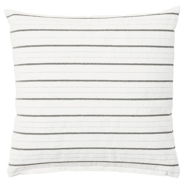Konstanse Cushion White Dark Gray Ikea