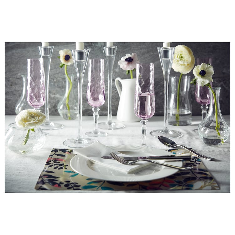 KONUNGSLIG Champagne flute, pink IKEA