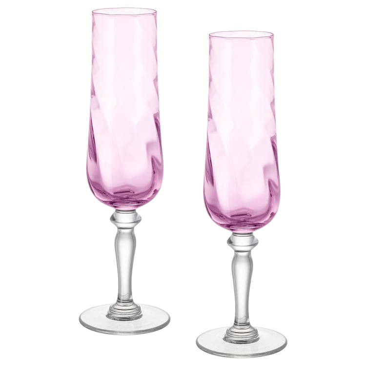 KONUNGSLIG Champagne flute, pink IKEA